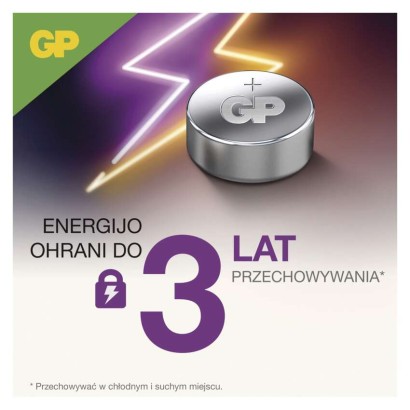B1376 Baterie GP alkalická knoflíková LR44, výhodné balení 5ks