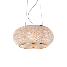 Závesné svietidlo Ideal lux 082172 PASHA SP6 ORO 6xE14 40W
