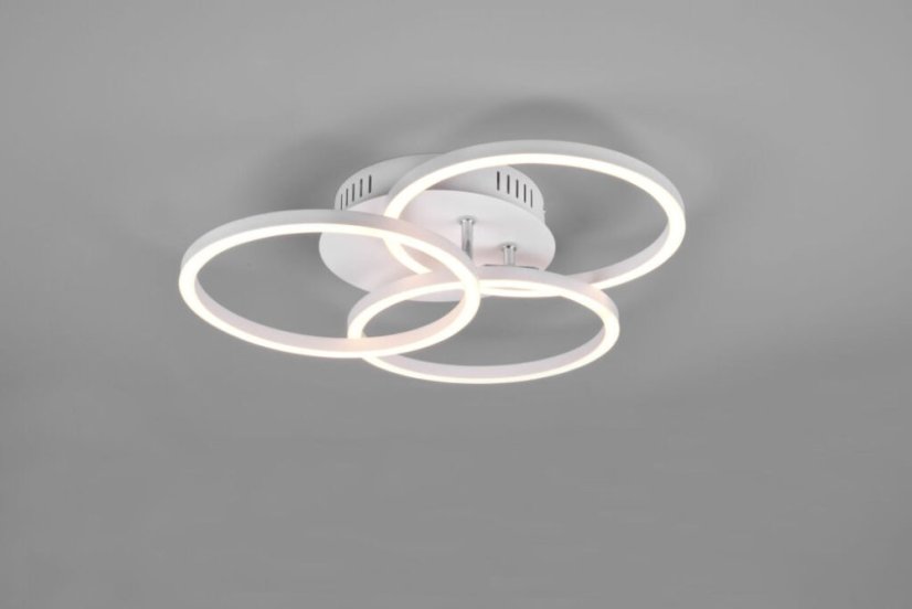 TRIO R62823131 CIRCLE stropné svietidlo LED 27W/3100lm 2700-6000K matná biela, diaľkový ovládač
