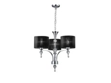 AZzardo AZ0498 DECOline IMPRESS 3 BLACK stropní závěsné svítidlo 3xE27 50W IP20 černá