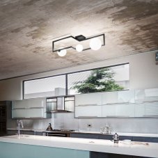 Ideal Lux 284286 ANGOLO stropné svietidlo 3xG9 čierna