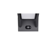 TRIO 253769142 MALAWI solárne nástenné svietidlo so senzorom SMD LED 5W/700lm 2300-4000K IP65 antracit, nabíjateľná batéria, hybrid