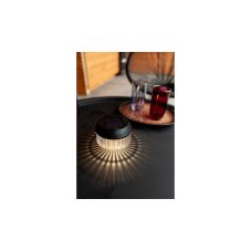 LUTEC 6938602330 DIVA solárne stolové svietidlo LED V82mm 0,11W/13lm 4000K IP44, 900mAh 1,2VDC Ni-MH battery, čierna matná