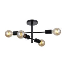 ITALUX PND-4025-4-BL Piansi stropné svietidlo 4xE27 čierna