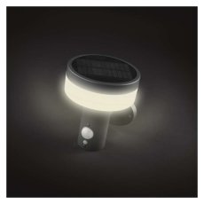 EMOS ZGJ044S TERION solárne nástenné exteriérové svietidlo LED 147 × 125 × 146 2W 200lm 3000K IP44 so senzorom antracit