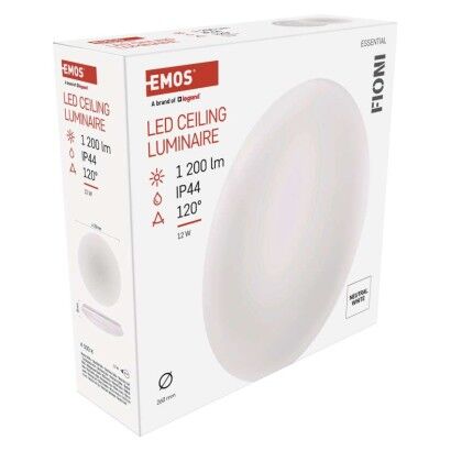Emos ZM1120 LED FIONI stropní/nástěnné přisazené klasické svítidlo kruh průměr 255 × 63 mm 12W 1200lm 4000K bílá