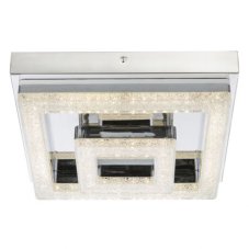 GLOBO 49246-16 FOGO stropné svietidlo LED 16W/1150lm 4000K chróm, krištáľový efekt