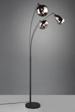 TRIO 417000332 LUMINA stojaca lampa 3xE14 V2000mm čierna matná, chrómová