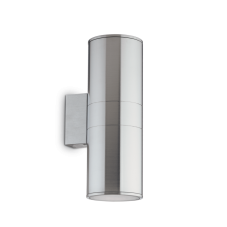 Exteriérové nástenné svietidlo Ideal lux 033020 GUN AP2 BIG ALLUMINIO 2xE27 60W IP54 IP54