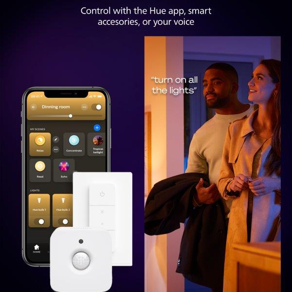 8720169328952 Philips Hue White Ambiance Aurelle stropní panel LED 300x1200mm 39W/3750lm 2200-6500K bílá bluetooth