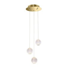 ITALUX PND-12220121-3A-GD Rosario závesné svietidlo LED D250mm 12,6W/840lm 3000K zlatá
