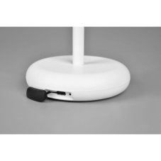 TRIO Reality R52306131 ELLIOT vonkajšia dekoračná dotyková lampička SMD LED 2W/180lm 3000K IP44 biela matná, nabíjateľná batéria, USB-C