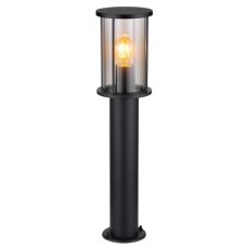 GLOBO 31362 GRACEY vonkajšie stojanové svietidlo/stĺpik V600mm 1xE27 IP54 matná čierna, dymová