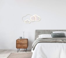 TRIO R62263131 CLOUDY stropné svietidlo LED 29W/3600lm 3000K matná biela, RGB, stmievateľné, diaľkový ovládač