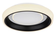 GLOBO 48272-46B TABANO stropné svietidlo LED D500mm 50W/3300lm 3000-6500K čierna matná, opál, stmievateľné, diaľkový ovládač