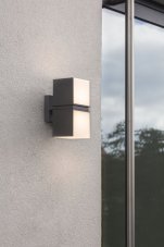 LUTEC 5193801012 CUBA exteriérové nástenné svietidlo LED 2x12,2W 1000lm 3000K IP54 matná čierna, 2 otočné hlavice 350°