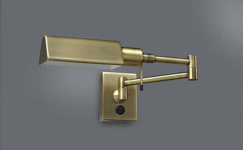  3101/1 ANT.BRAS ITALUX Senti industriální lampička 1x40W E14 IP20