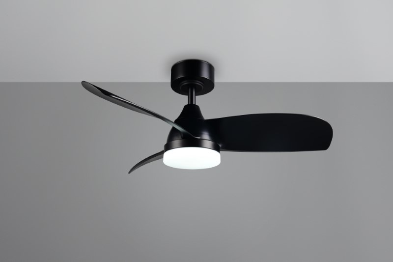 TRIO Reality R62732132 HELSINKI Stropný ventilátor s osvetlením D900mm SMD LED 20W/2500lm 2700-6000K čierna, diaľkový ovládač