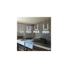 AZZARDO AZ0494 DECOline RUBIC 4A stropné závesné svietidlo 4xG9 40W IP20 číre sklo/chróm