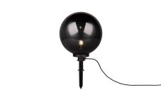 TRIO Reality R57044054 BOLO vonkajšie dekoratívne svietidlo zapichovacie 1xE27 IP44 D400mm čierna, dymová, kábel 5m