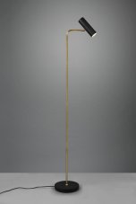 TRIO 412400108 MARLEY stojacia lampa 1xGU10 mosadz, čierna