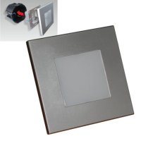 Emithor 48302 STEP LIGHT svietidlo do steny LED 1W,60lm,4000K,strieborná