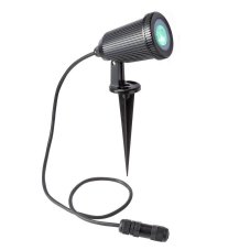 REDO Smart TUYA 90149 TAIGA exteriérový reflektor SMD LED 6W RGB IP65 čierna