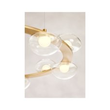 REDO 01-3251 SINCLAIR závesné svietidlo D890mm LED 74,4W/5885lm 3000K IP21 zlatá, TRIAC
