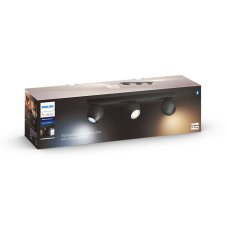 Philips Hue White Ambiance 8719514339125 BUCKRAM stropné bodové svietidlo 3xGU10 +SWITCH 3x5,5W/3x250lm 2200-6500K čierna bluetooth