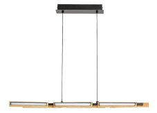 RABALUX 72045 Remiel závesné svietidlo LED 30W/1570lm 3000K matná čierna, imitácia dreva
