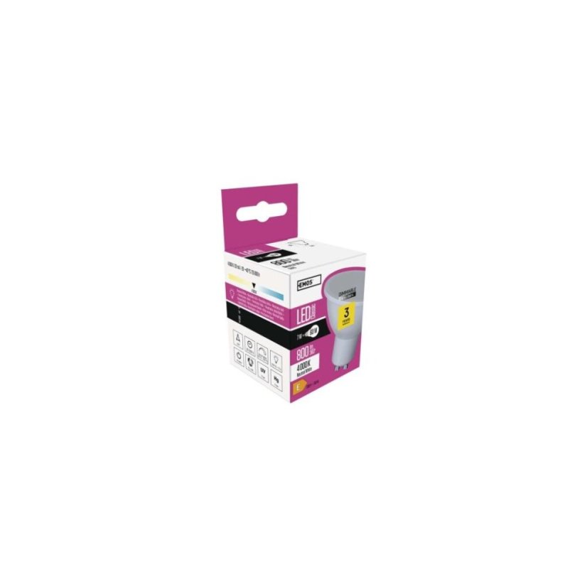 Emos LED žárovka G10 ZQ8255D Classic MR16 7W 800lm 4000K neutrální bílá stmívatelná