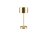 TRIO Reality R59151108 JEFF dotyková stolná lampička SMD LED 1,5W/120lm 3000K mosadzná matná, biela, nabíjateľná batéria, USB-C port