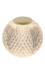 LUCIDE 13599/01/60 CINTRA dotyková stolná lampička V87mm LED 1,5W/95lm 2700K mosadzná, priehľadná, nabíjateľná batéria, 3StepDIM