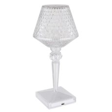 GLOBO 28070 GIXI stolná lampička V260mm LED 1,5W/50lm 2700+4000+6500K efekt číreho krištáľu, vrátane batérie 800 mAh 3,7V, USB kábel