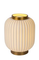 LUCIDE 13135/01/31 GOSSE Prisadené stropné svietidlo E27 1x40W biela, matné zlato/mosadz