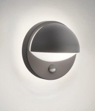 Philips 16246/93/PN June vonkajšie nástenné svietidlo E27 1x42W IP44 antracitové s pohybovým čidlom