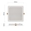 Emos ZD2452 LED RUBIC stropní vestavné klasické svítidlo čtverec 220 × 220 × 26 mm 24W 2400lm 4000K bílá