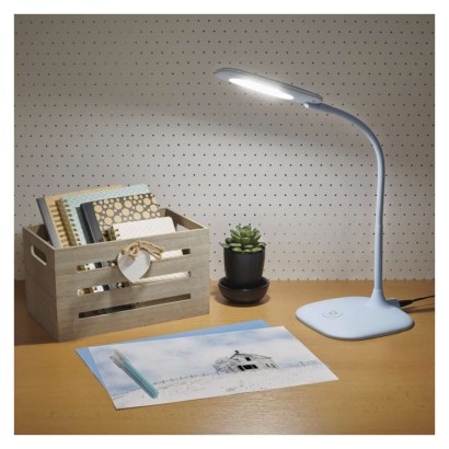 EMOS Z7602BL STELLA stolní lampa LED 6,5W/400lm 4000K, stmívatelné, modrá