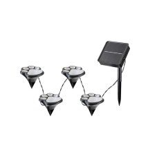 RABALUX 77001 Wigry solárne svietidlo dekoratívne zapichovacie - labky LED 4550mm 0,06W/3lm 3000K IP44 čierna, biela, súmrakový senzor