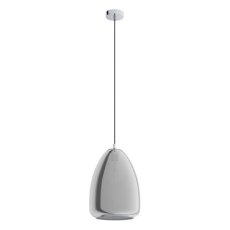 Eglo 98614 ALOBRASE Závěsné svítidlo E27 1x40W chrom / černá průhledná