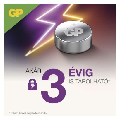 B1376 Baterie GP alkalická knoflíková LR44, výhodné balení 5ks