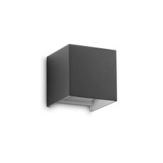 Ideal lux 313429 OUTDOOR ATOM vonkajšie nástenné svietidlo LED 12W 1050/670lm 3000K IP54 antracitová