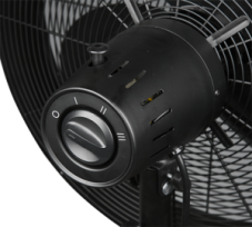 R034-32 TRIO RL VIKING stojanový otočný ventilátor s možnosťou naklápania 90-120cm 50W IP20 matná čierna