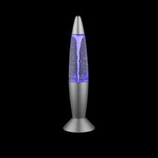 GLOBO 28019 MAGMA dekorativní stolní lampička LED RGB D100mm adaptér, 3xAA, bez baterií, tmavě šedá, průhledná