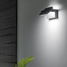Ideal Lux 287683 SWIPE vonkajšie nástenné svietidlo LED 20,5W 2300/1320lm 3000K antracitová