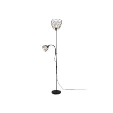 TRIO Reality R40712032 HAVAL stojacia lampa 1xE27, 1xE14 V1800mm čierna matná