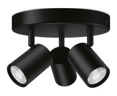 Philips Wiz Colors 8719514554535 IMAGEO stropné bodové svietidlo/spot 3xGU10 3x5W/345lm 2200-6500K+RGB čierna
