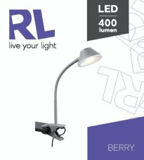 TRIO Reality R22191287 BERRY štipcové svietidlo SMD LED V260mm 3,5W/400lm 3000K titanová