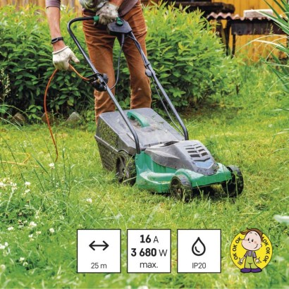 EMOS P01125 Prodlužovací kabel 25m IP20 oranžová