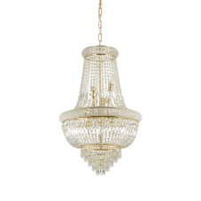 Závesné svietidlo/Luster Ideal lux 207216 DUBAI SP10 OTTONE 10xE14 40W mosadz